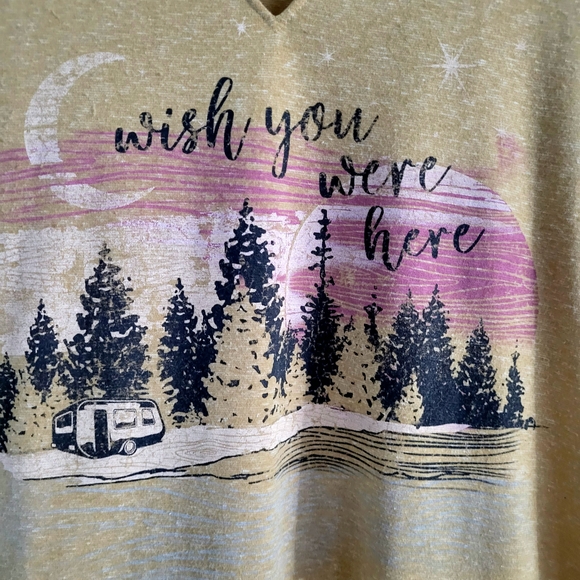 Women's Tan Graphic Tee - Picture 3 of 6